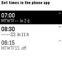 Sykerö Smart Alarm alarm list